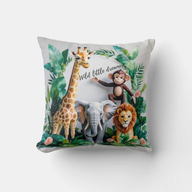 Almofada Animais Selvagens da Selva – Pequeno Sonh (Frente)