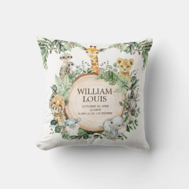 Almofada Animais Selvagens Safari Nasceram Escraques Rapaze