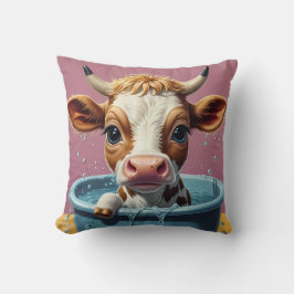 Almofada Animais Tomando Banho Engraçados