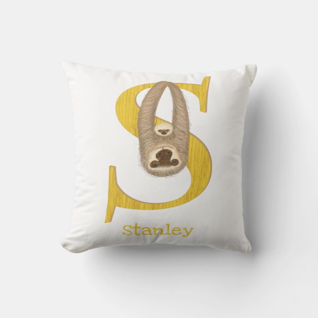 Almofada Animal ABC S is for sloth cushion (Frente)