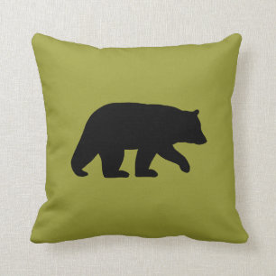 Almofada Animal da fauna selvagem do urso preto