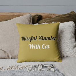 Almofada Animal Pet Gato Citação Divertida Personalizada Do