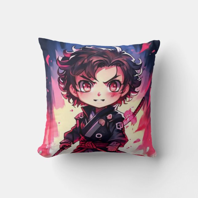 Almofada Anime japonês Kimetsu no Yaiba (Frente)