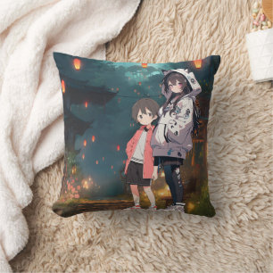 Almofada Anime Neko Kawaii Siblings