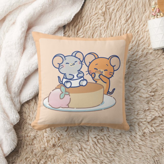 Almofada Anime Tuffy e Jerry Cheesecake (Cobertor)