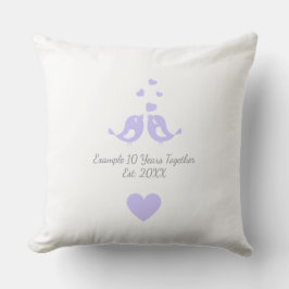 Almofada Aniversário de 10 Anos Juntos Personalizado