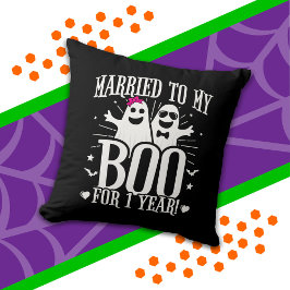 Almofada Aniversário de 1 Ano de Casamento Engraçado Outubr