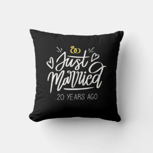 Almofada Aniversário de 20 anos de Casamento