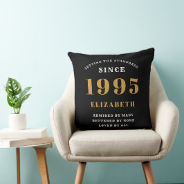 Almofada aniversário de 30 anos 1995 Personalizada da Doura