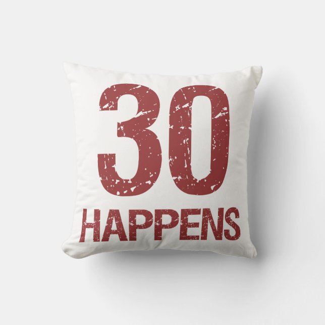 Almofada aniversário de 30 anos Humor (Frente)