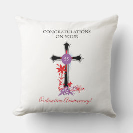 Almofada Aniversário de 55º Ordenação do Padre Cruz Preta