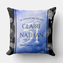 Almofada Aniversário de Casamento da rua Elegante 51