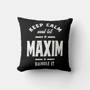 Almofada Aniversário do Nome Personalizado Maxim