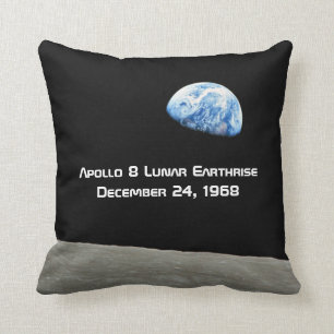 Almofada Aniversário lunar de Apollo 8 Earthrise 50th