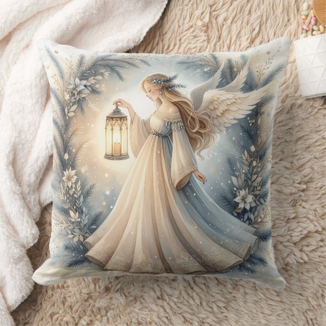 Almofada Anjo Celestial de Inverno Lanterna da Paz (Cobertor)