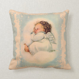 Almofada Anjo-da-guarda do bebê do sono do vintage