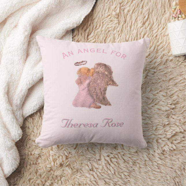 Almofada Anjo da Oração Personalizável (Cobertor)