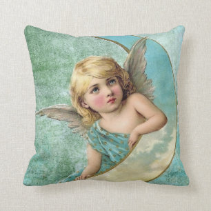 Almofada Anjo e lua do Victorian