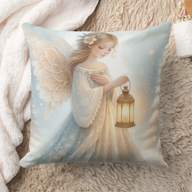 Almofada Anjo Lanterna Celestial de Inverno de Conforto (Cobertor)