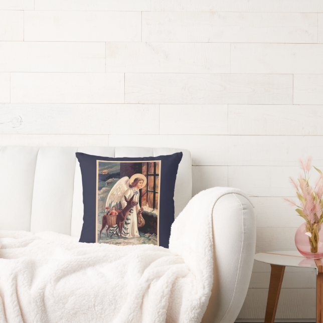 Almofada Anjo Natal Com Travesseiro De Veado (Sofá)