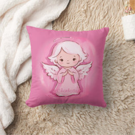 Almofada Anjo Rosa Menino com Nome | Crianças