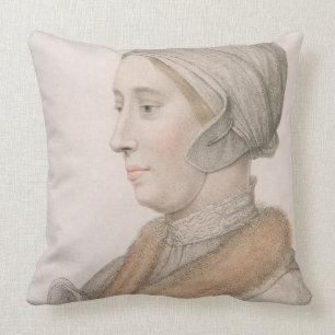 Almofada Anne Boleyn (1507-36) gravada por Francesco Bartol