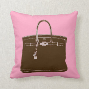 Almofada Annechovie Brown Bag em Travesseiro Rosa