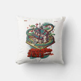 Almofada Ano da Cobra: Ano Novo Chinês 2025 #01