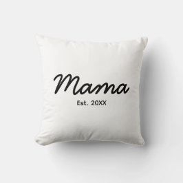 Almofada Ano de Fundação da Mamãe | Data Personalizada da M