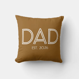 Almofada Ano EST Personalizado do Papai Brown Moderno