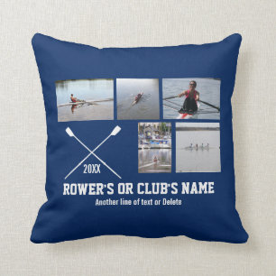 Almofada Ano personalizado do nome do clube do Rower do