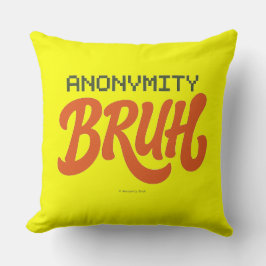 Almofada Anonymity Bruh Logo - Throw Pillow