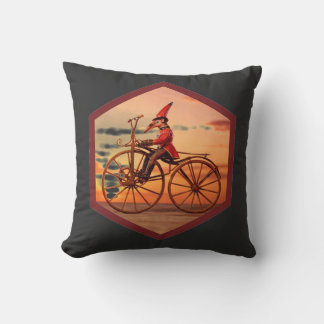 Almofada Anthropomorphic Anteater Riding an Antique Bicycle