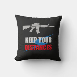 Almofada Anti Social Rifle Humor