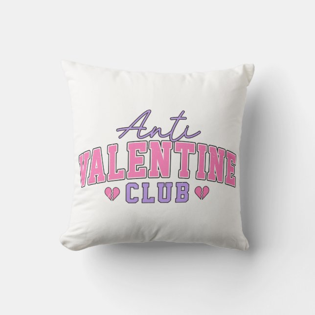Almofada Anti Valentine Club (Frente)