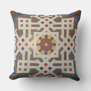 Almofada Antigo andar de azulejos mosaicos em Milão - Arte
