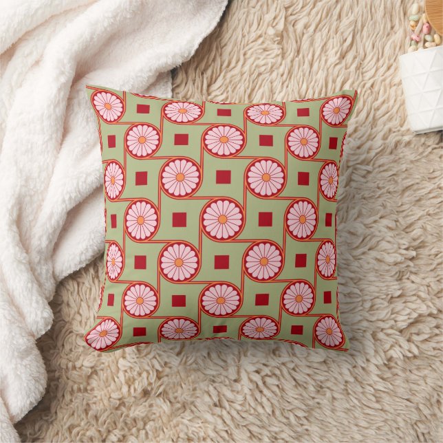 Almofada Antigo Egito Padrão Floral de Lotus (Cobertor)