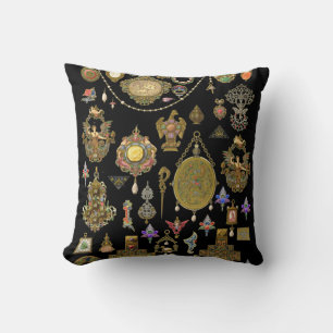 Almofada Antiquado vitoriano, nouveau e arte joalharia deco