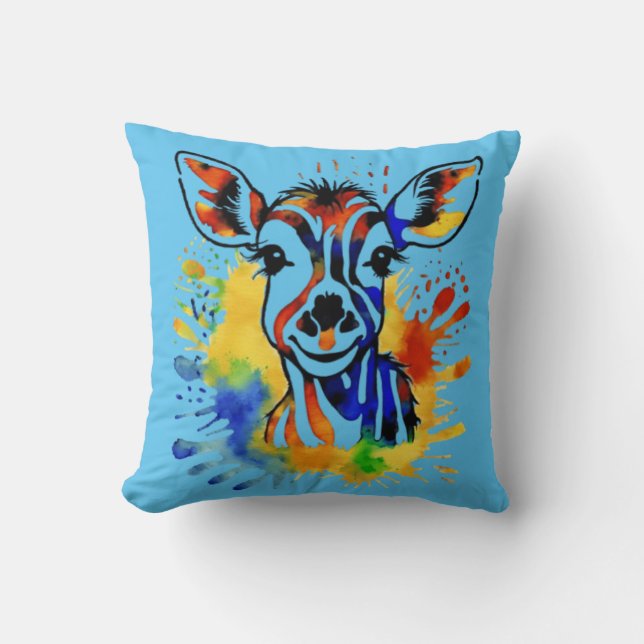 Almofada Antoílope cor-de-água engraçada (Frente)