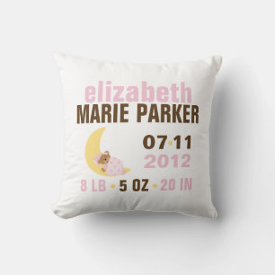 Almofada Anúncio de Nascimento do Bear Bear do Sweet Dreams