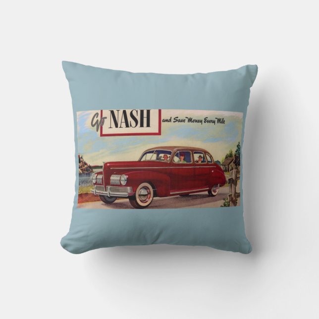 Almofada Anúncio para automóveis Nash 1941 (Frente)