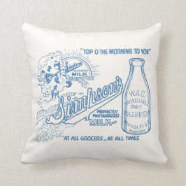 Almofada Anúncio Vintage Milk