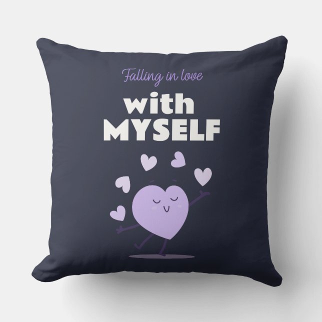 Almofada Apaixonando-me pelo meu próprio amor (Frente)