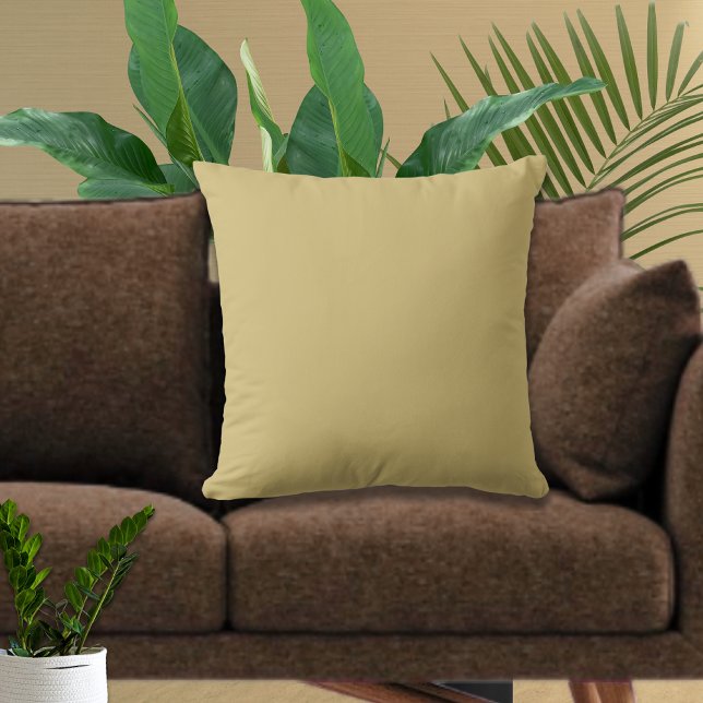 Almofada Apartamento de Férias Dourado Bege Moderno Sólido  (Criador carregado)