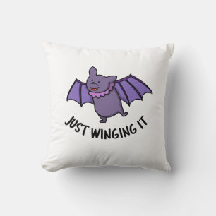 Almofada Apenas Apontando Para O Engraçado Bat Pun