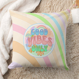 Almofada Apenas Boas Vibrações Retro Cores Vintage