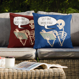 Almofada Apenas mais um amante de livros de leitura de pági