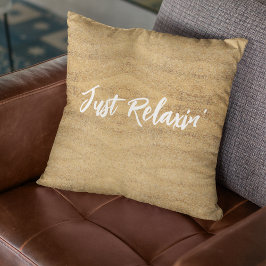 Almofada Apenas reaxando o Travesseiro decorativo de gradaç