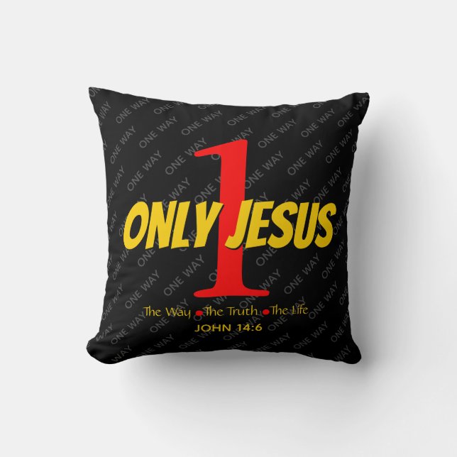 Almofada APENAS UM JESUS Christian (Frente)