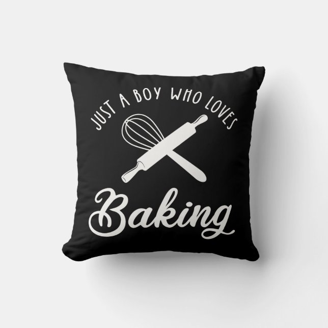 Almofada Apenas Um Menino Que Adora Baking (Frente)
